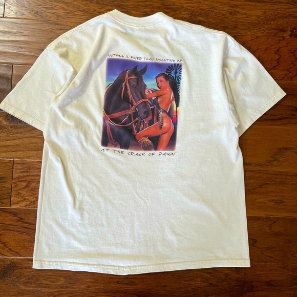 “Crack Of Dawn” Mount Up T-Shirt. - Picture 1 of 9